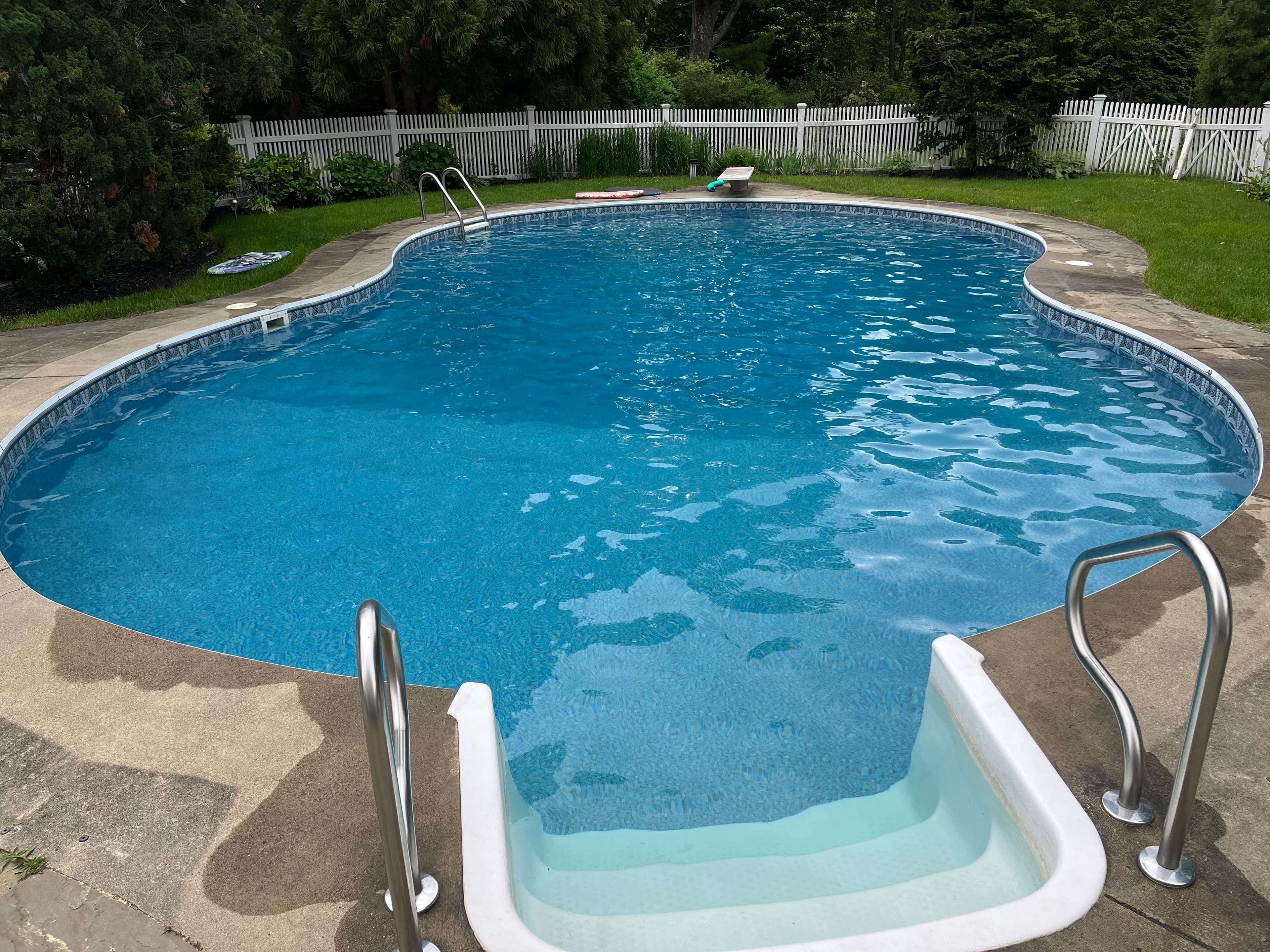 Green pool recovery in process